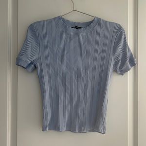 Zara Baby Blue Top